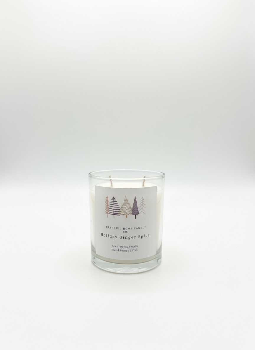 Holiday Ginger Spice 17oz. Two Wick Scented Candle