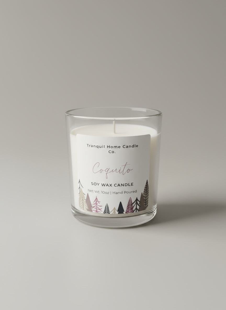 Coquito 10oz. scented soy candle