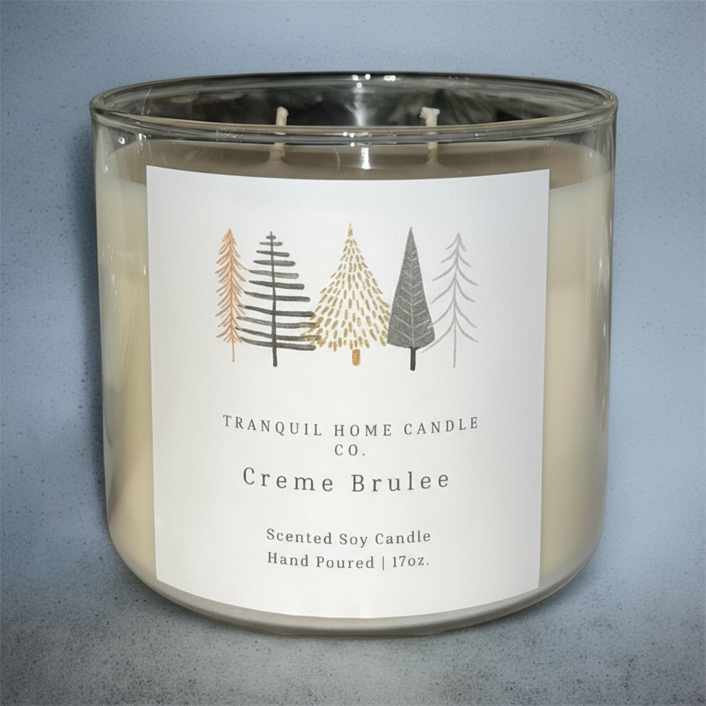 Creme Brulee 17 oz. Two Wick Scented Soy Candle