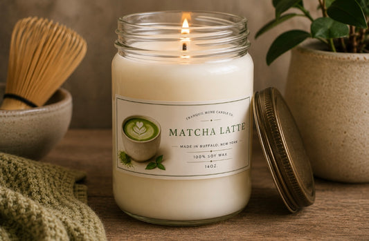 Matcha Latte 14ozMason Jar Soy Candle