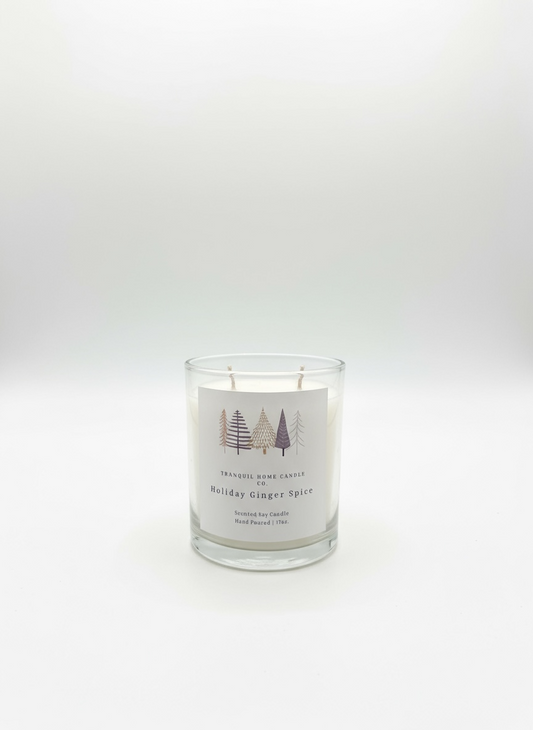 Holiday Ginger Spice 17oz. Two Wick Scented Candle