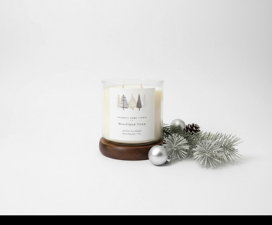 Woodland Snow 17oz. Two Wick Scented Candle