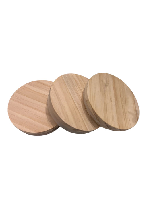 WOODEN CANDLE LIDS FOR 10oz. candle jars