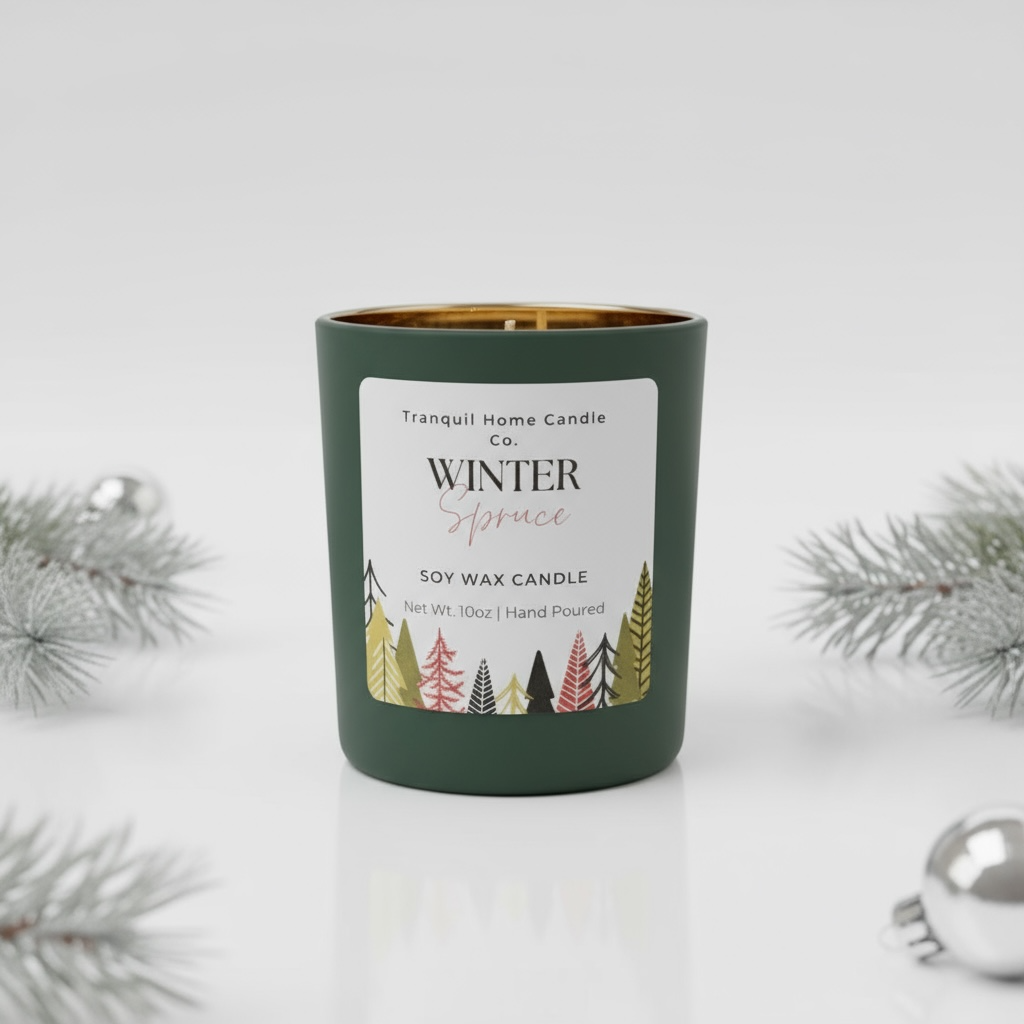 Winter Spruce 10oz Soy Scented Candle