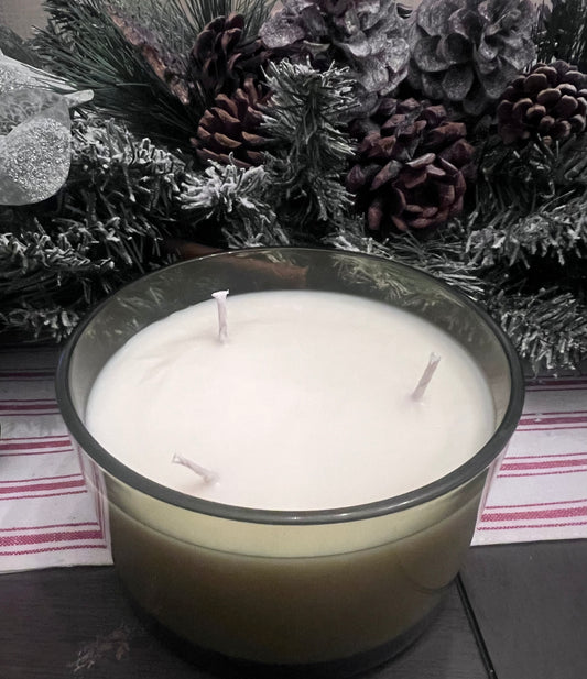 Large Three Wick 22oz Bergamot Pine Soy Candle