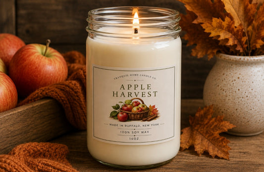 Apple Harvest 14oz. Mason Jar Candle.
