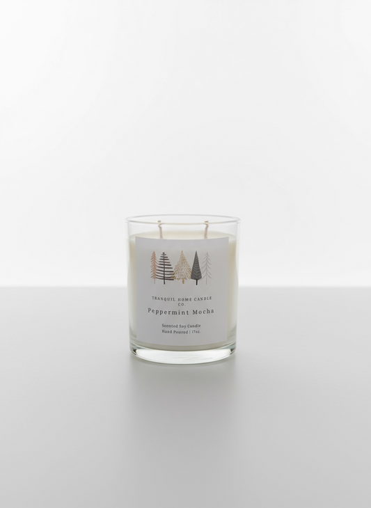 Peppermint Mocha 17oz. Two Wick Scented Candle