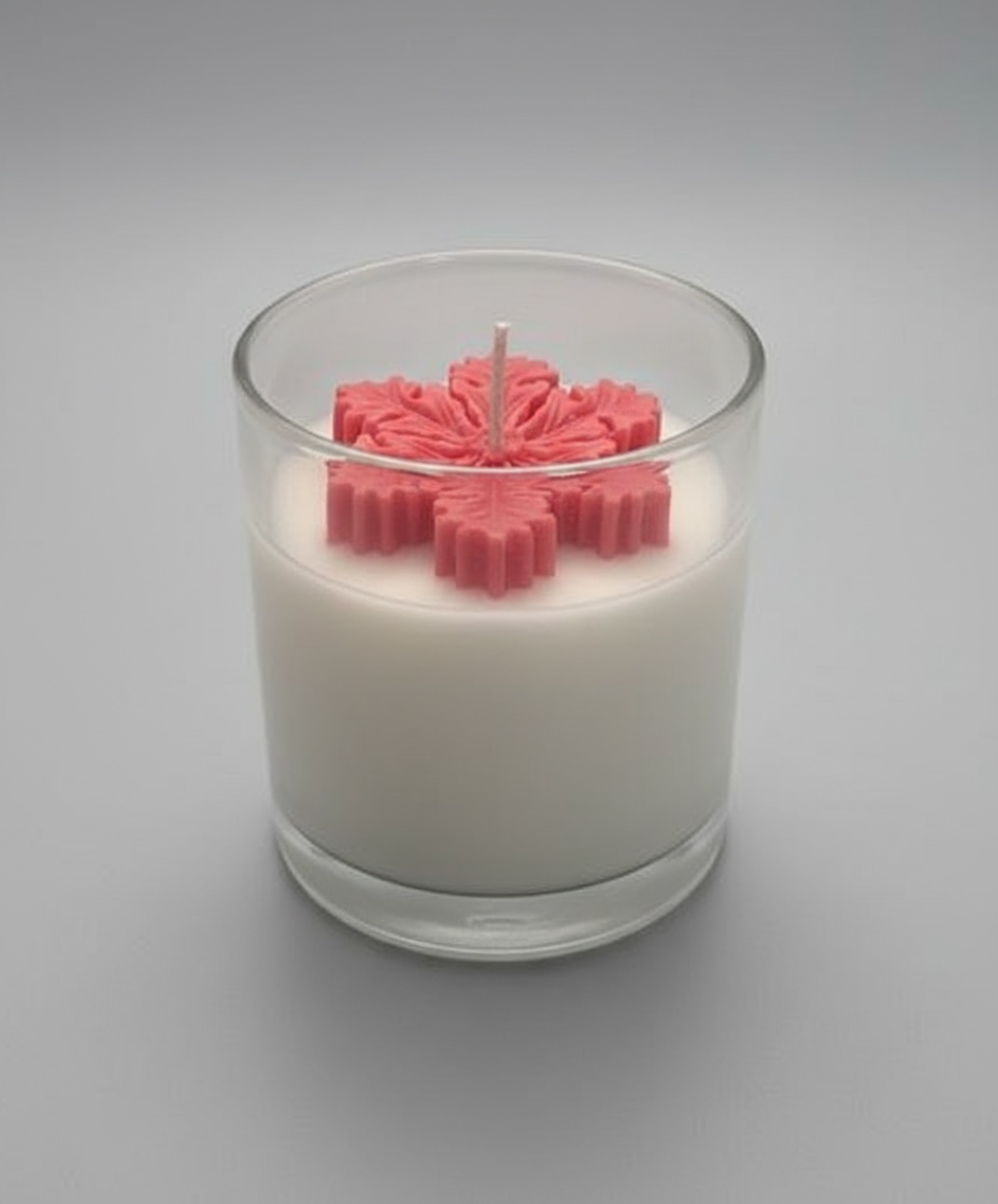 peppermint snowflakes 10oz. Soy Candle