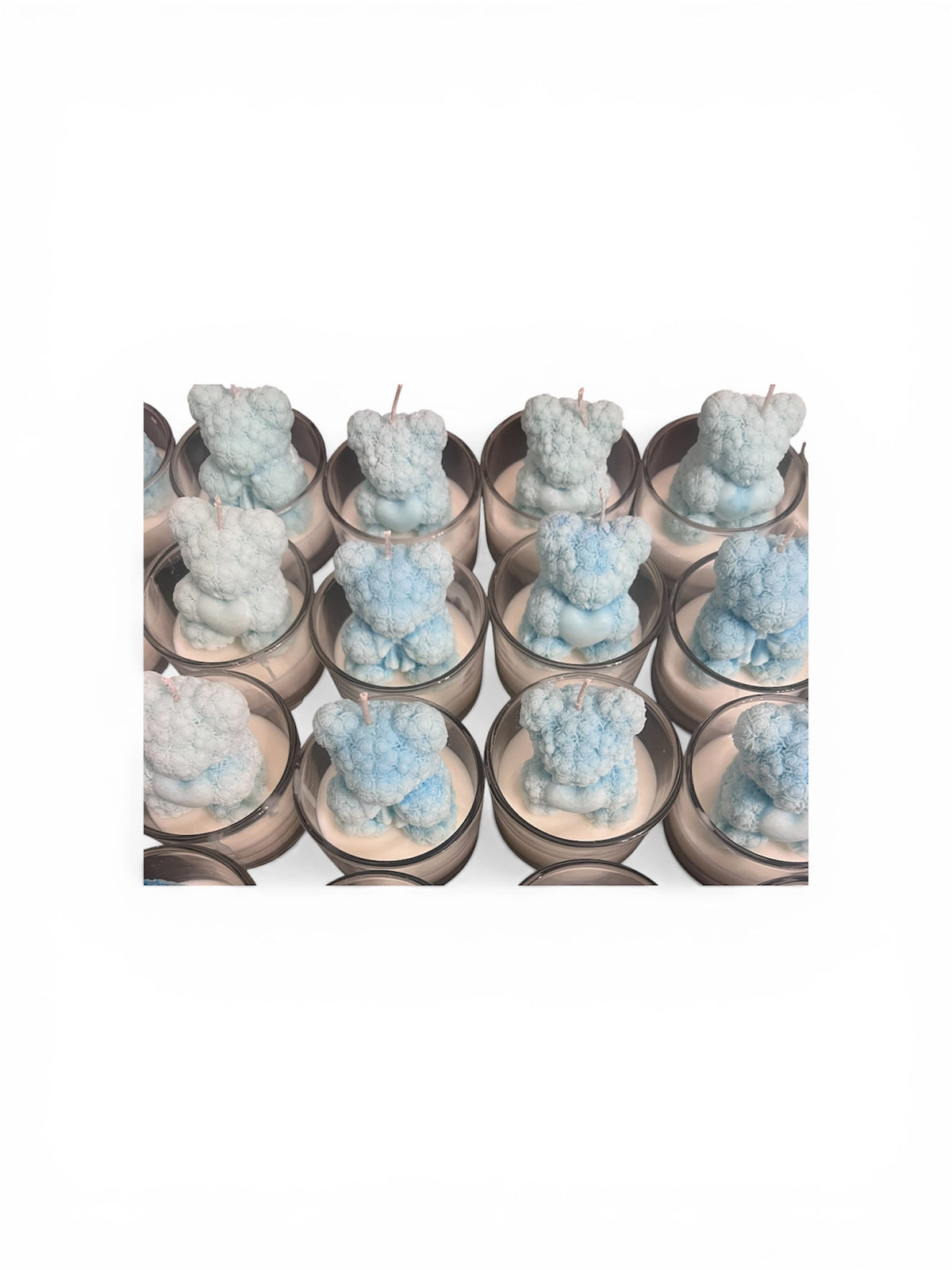 Vanilla scented Teddy Bear Candle 3.5 in. (20pc)