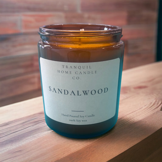 14oz.Sandalwood Scented Soy Candle
