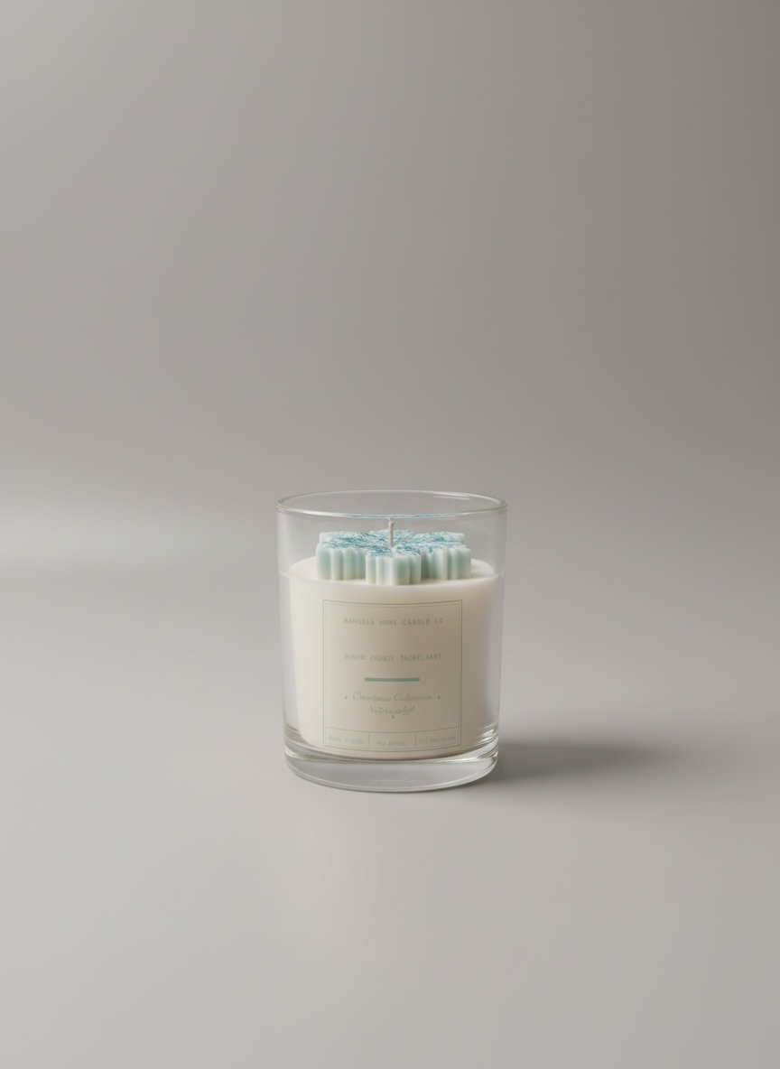 Sugar cookie snowflakes, 10 oz. soy candle