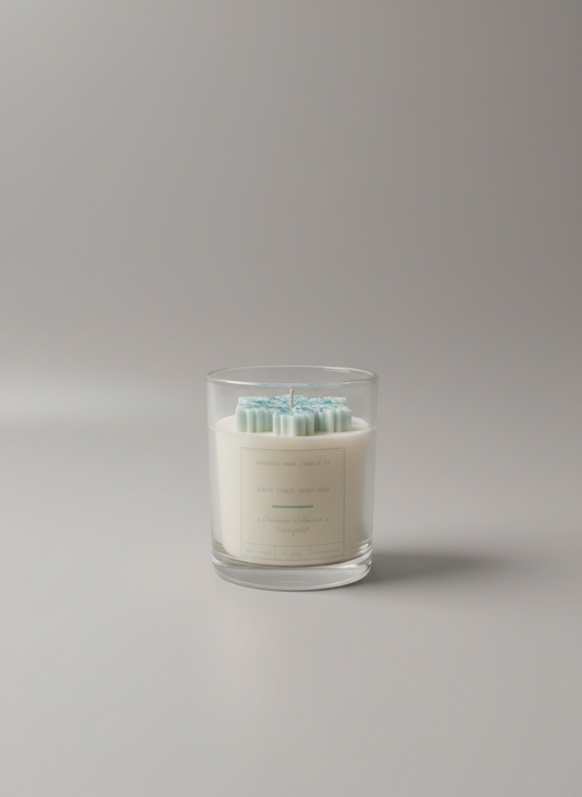 Sugar cookie snowflakes, 10 oz. soy candle