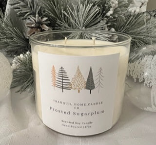Frosted Sugarplum 17oz. Scented Soy Candle
