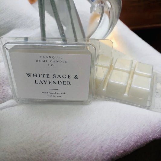 WHITE SAGE AND LAVENDER WAX MELT